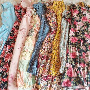Bundle of 9 Floral Dresses